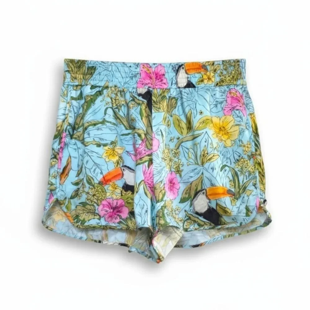 Zara Floral Print Women's Shorts - Picture 2 of 4
